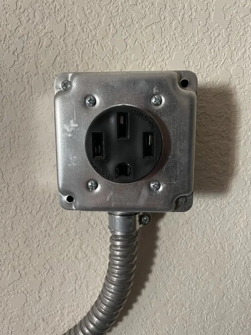 NEMA 14-50 outlet installed for Smart Home Electrical in Maplewood